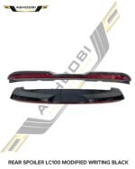 REAR SPOILER LC100 MODIFIED BLACK WRITING
