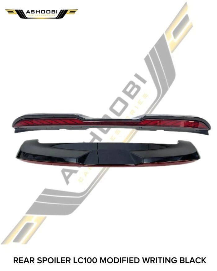 REAR SPOILER LC100 MODIFIED BLACK WRITING